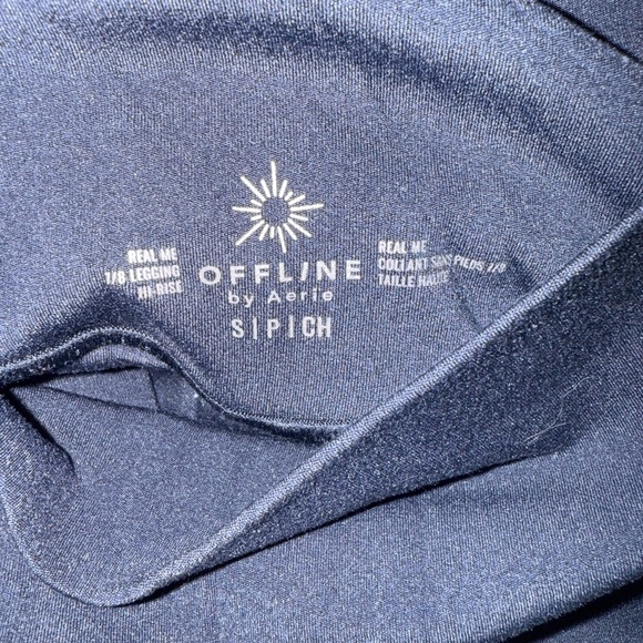 OFFLINE By Aerie Real Me High Waisted Crossover Legging Size Small. Dark Blue - Picture 5 of 6